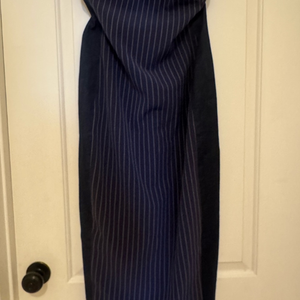 Express Navy Pinstripe Scarf